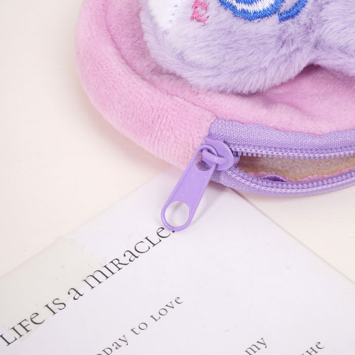 Wholesale Mini plush cute cartoon wallet portable