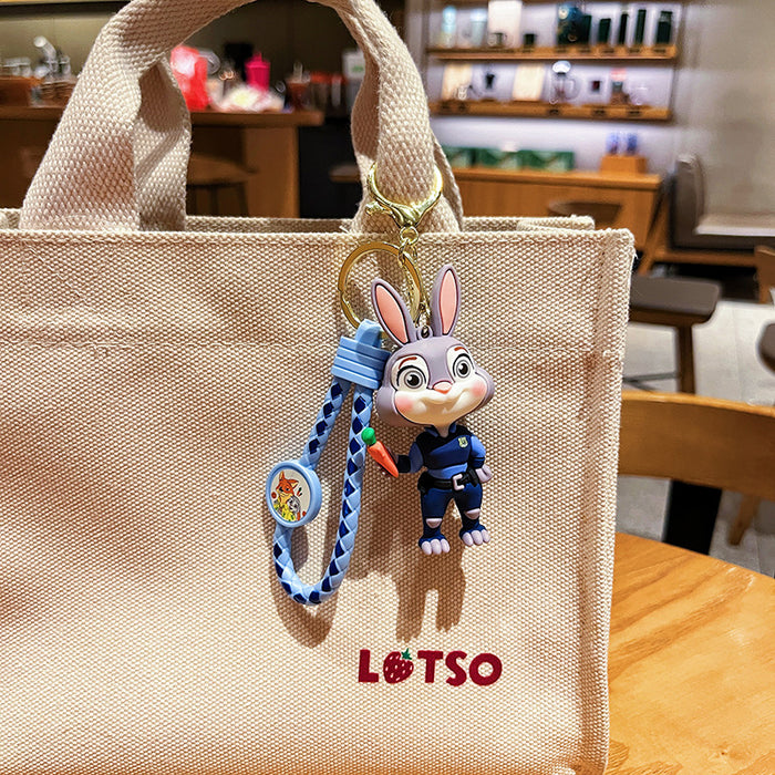 Wholesale Creative keychain chain, cute cartoon couple bag pendant