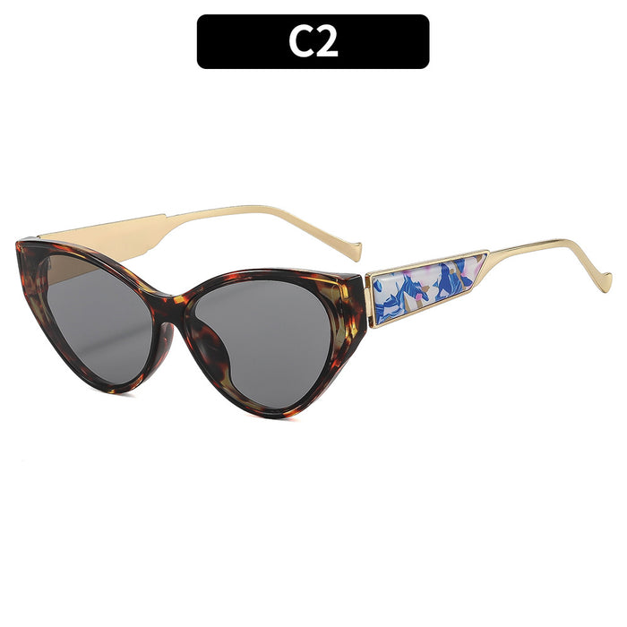 Wholesale Retro Cat Eye Ring Shape Sunglasses UV400 Protection Trendy Accessory