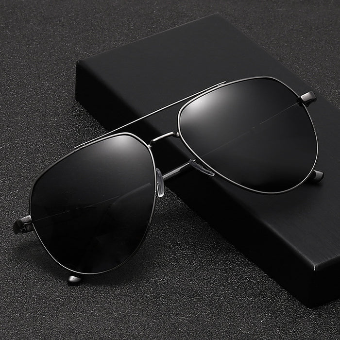 Wholesale Polarized sunglasses  men's glasses metal double beam