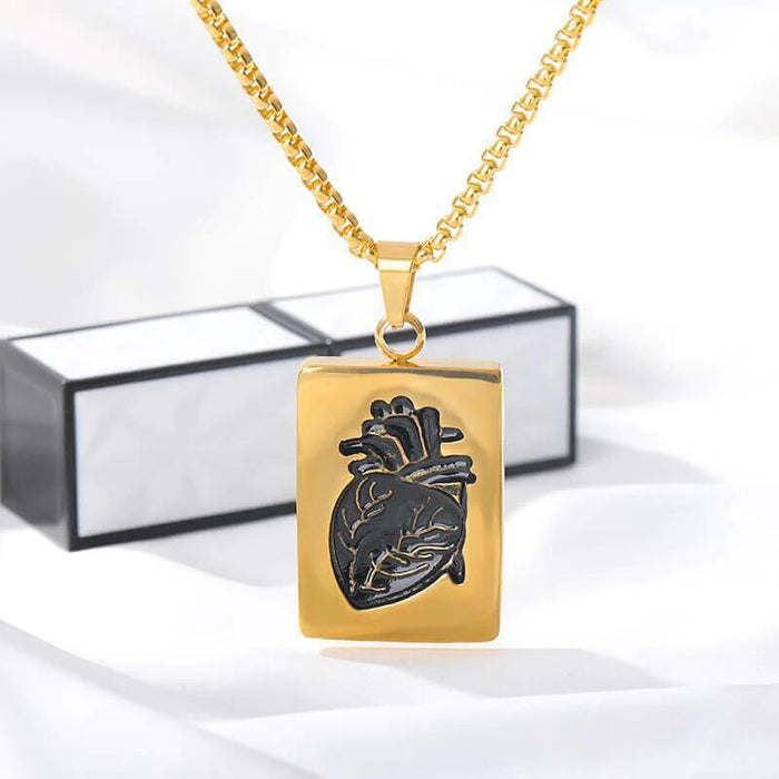 Wholesale Personalized Creative Pair of Couple Alloy Oil Dripping Valentine's Day Gift Necklace