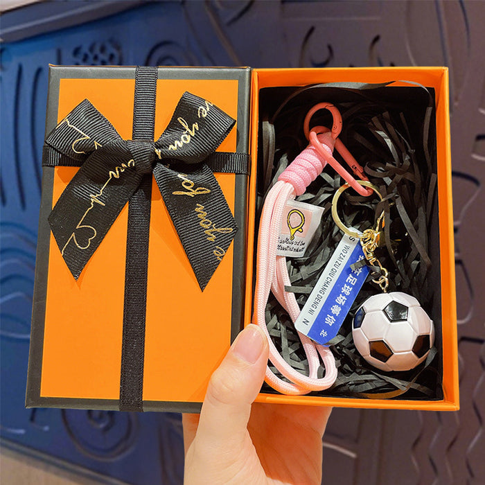 Wholesale Cartoon Football Trophy Keychain ABS Purple Car Key Accessory