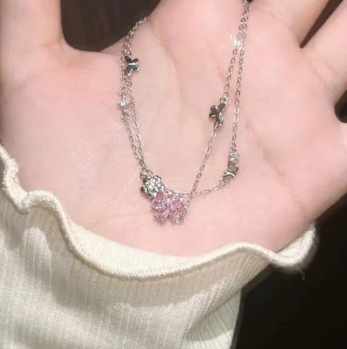 Wholesale Flower butterfly bracelet, light luxury temperament, high-end sense, niche design, versatile star bracelet