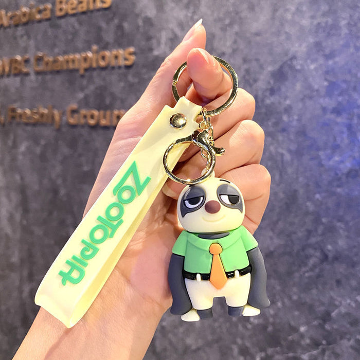 Wholesale PVC Cartoon Animal Keychain Pendant Fashion Car Key Accessory
