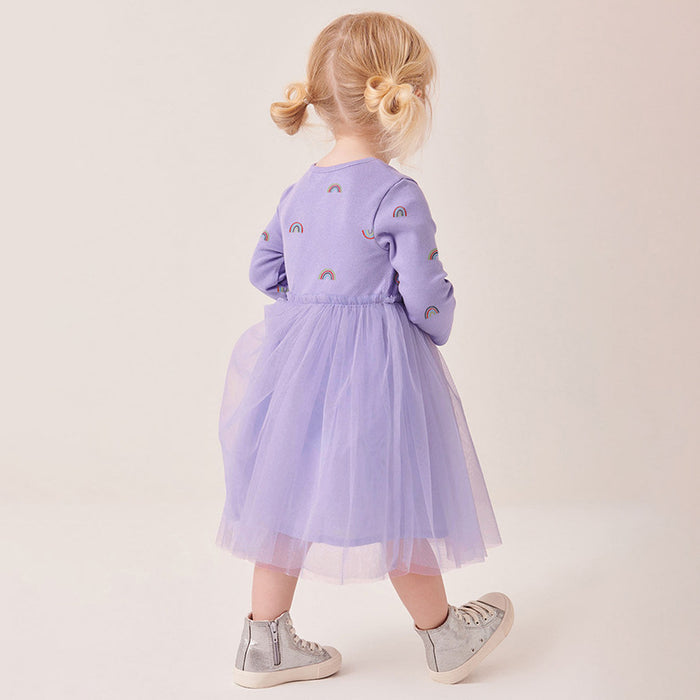 Wholesale Long Sleeve Mesh Cute Children's Dress JDC-CTS-BST017