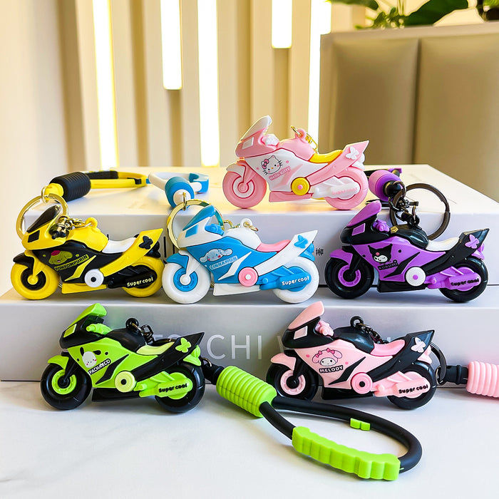 Wholesale Silicone Cartoon Motorcycle Keychain (S)JDC-KC-JiShi006