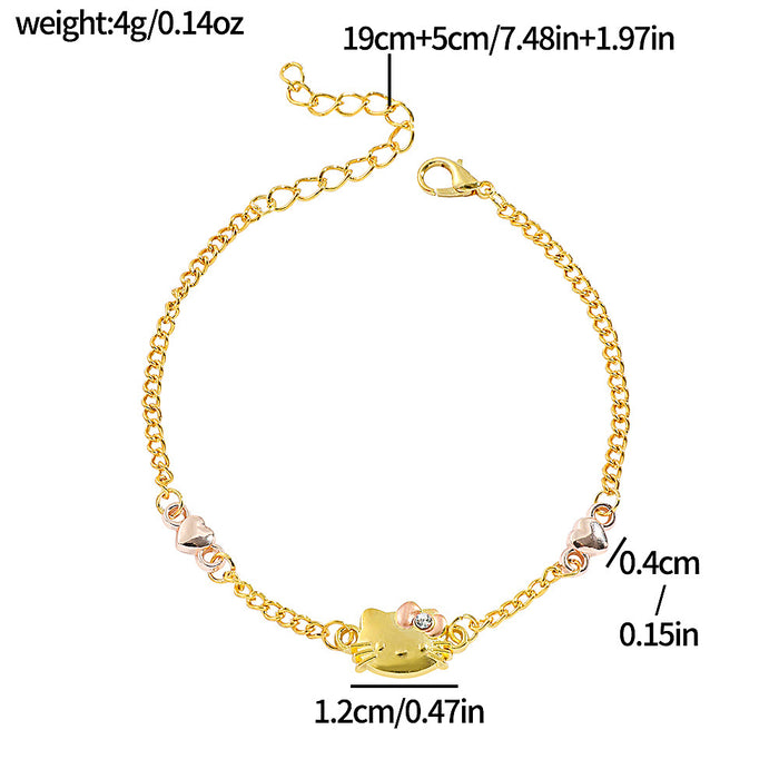 Wholesale Cartoon Anime Cat Bracelet