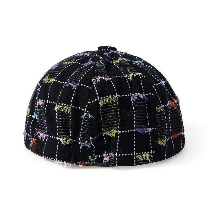 Wholesale Newspaper hat tassel octagonal hat internet famous retro beret sun protection and shading duckbill hat