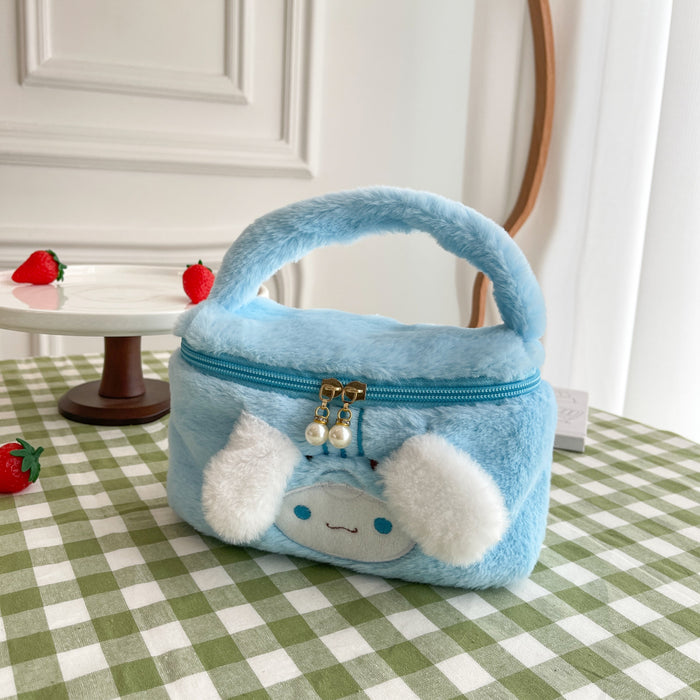 Wholesale Plush Cartoon Cosmetic Bag Travel Makeup Pouch for Students