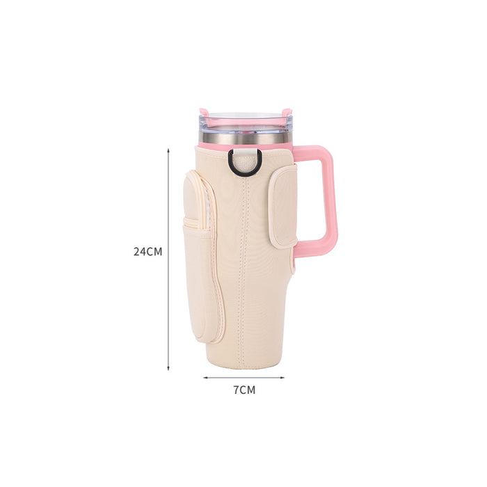 Wholesale Car Cup Cover Stanley 40oz Ice Cup Diving Material Cup Cover Diagonal Kettle Insulation Cover JDC-CH-JinLun011