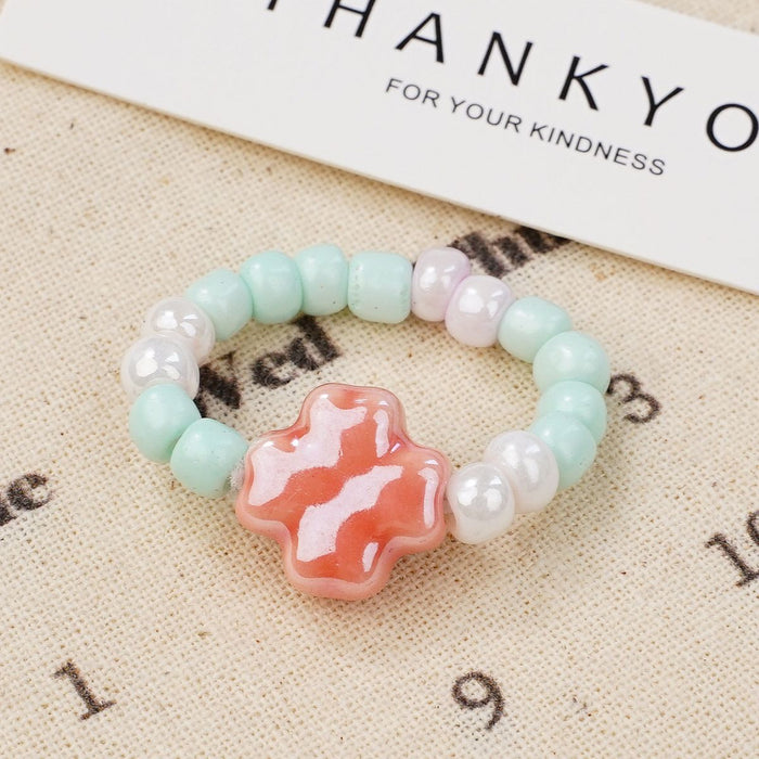 Wholesale New Ceramic Flower Ring Wholesale Student Versatile Handpiece