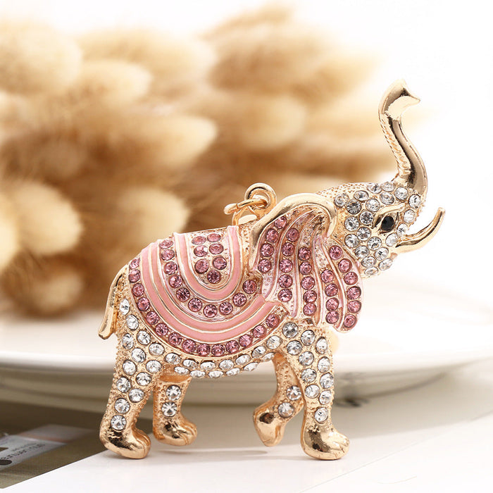 Al por mayor lindo Elephant Keychain Metal Creative Cartoon Moq≥2 JDC-KC-DEK003