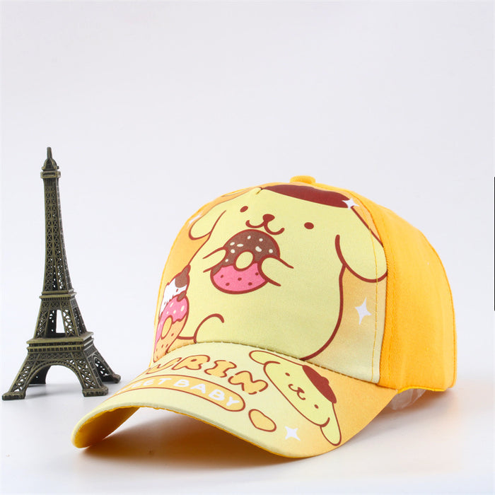 Wholesale children' s hat cartoon  boys and girls baseball cap thin sunscreen cap boys