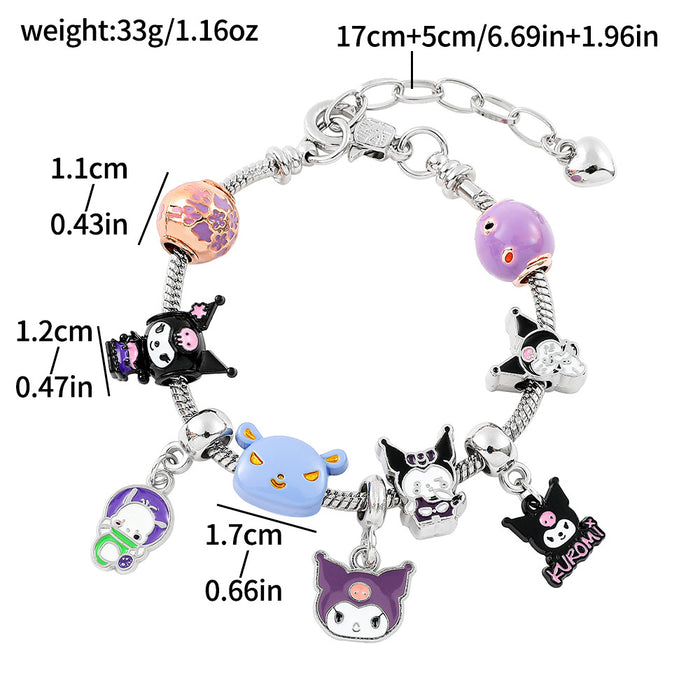 Wholesale Cartoon Cute Anime Alloy Beaded Bracelet JDC-BT-ZhuoS004