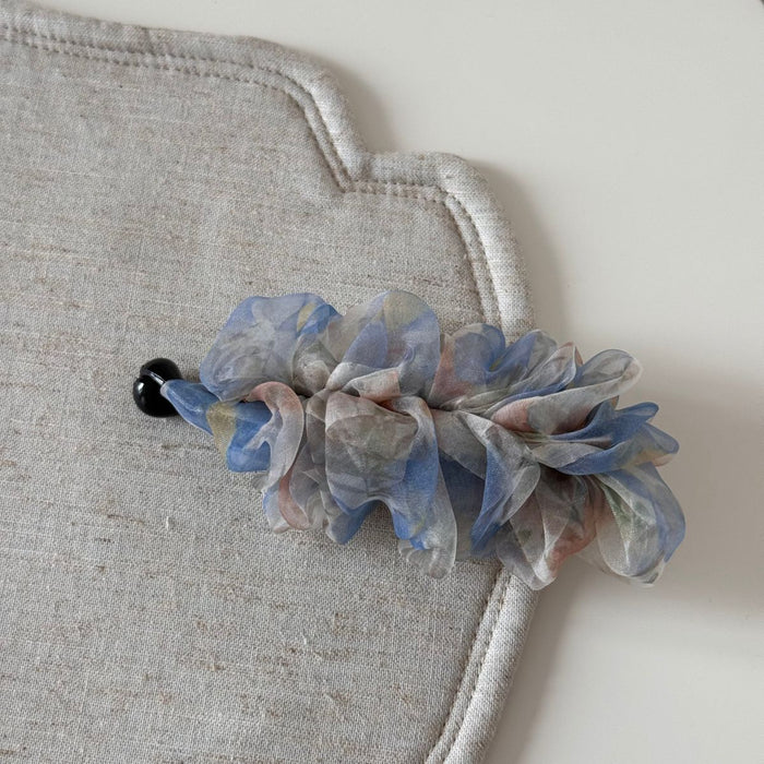 Wholesale Gentle Floral Pleated High-End Fashionable High Ponytail Banana Clip