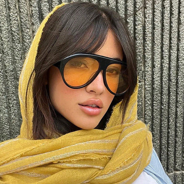 Wholesale Retro Toad Sunglasses Large Frame Street Photography High End Sunscreen Personalized Fashion Sunglasses