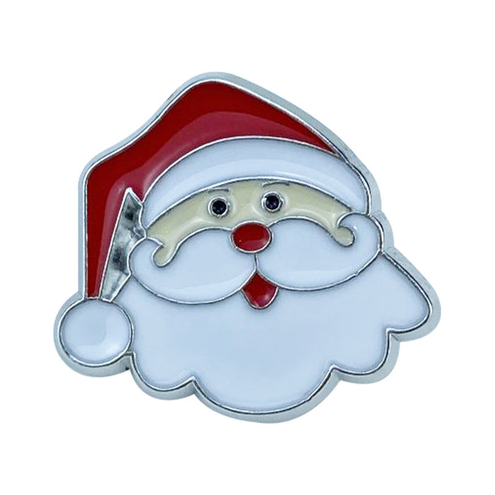 Wholesale Christmas Santa Reindeer Snowman Alloy Brooch Pin Chic Holiday Fashion Accessory MOQ≥2