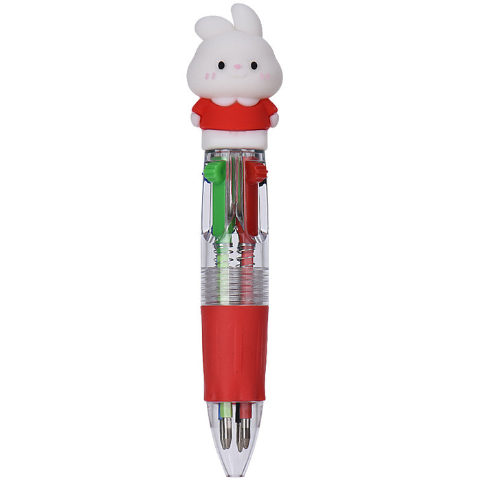 Wholesale Cute Thanksgiving Mini Four-color Ballpoint Pen Children' s Multicolor Hand Journal Marker Pen Student Stationery
