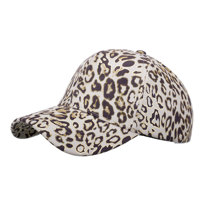 Wholesale Nylon Autumn Fashion Bronzing Leopard Print Baseball Cap JDC-BC- ZhonM001