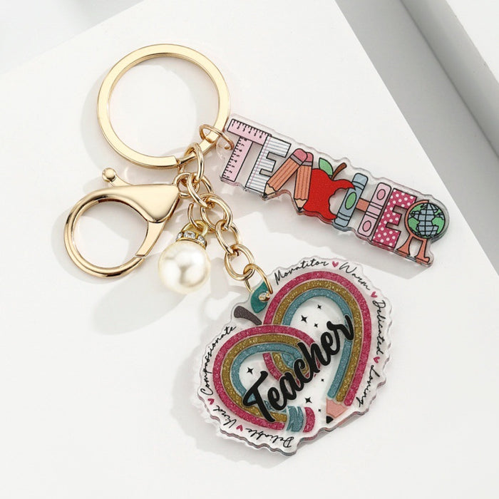 Wholesale Acrylic Heart-Shaped Pen Holder &  Pencil Keychain