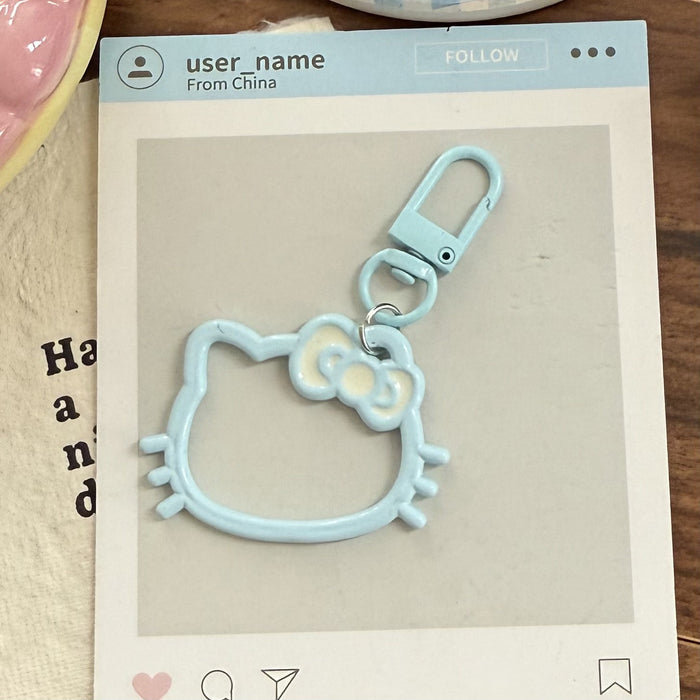 Wholesale Hollow-out Resin Cartoon Head Keychain