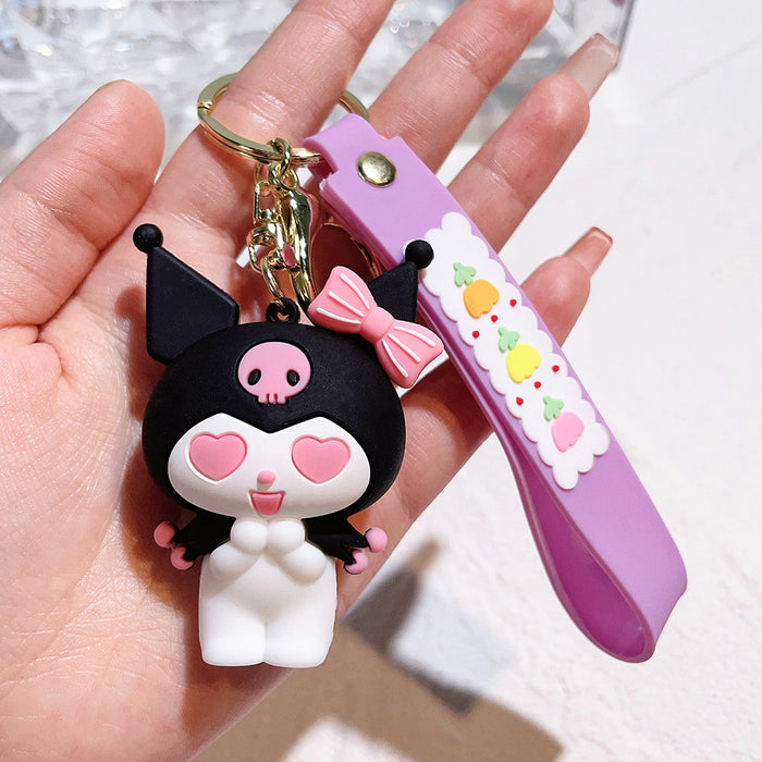 Wholesale Cartoon Silicone Doll Keychain JDC-KC-QiChao024