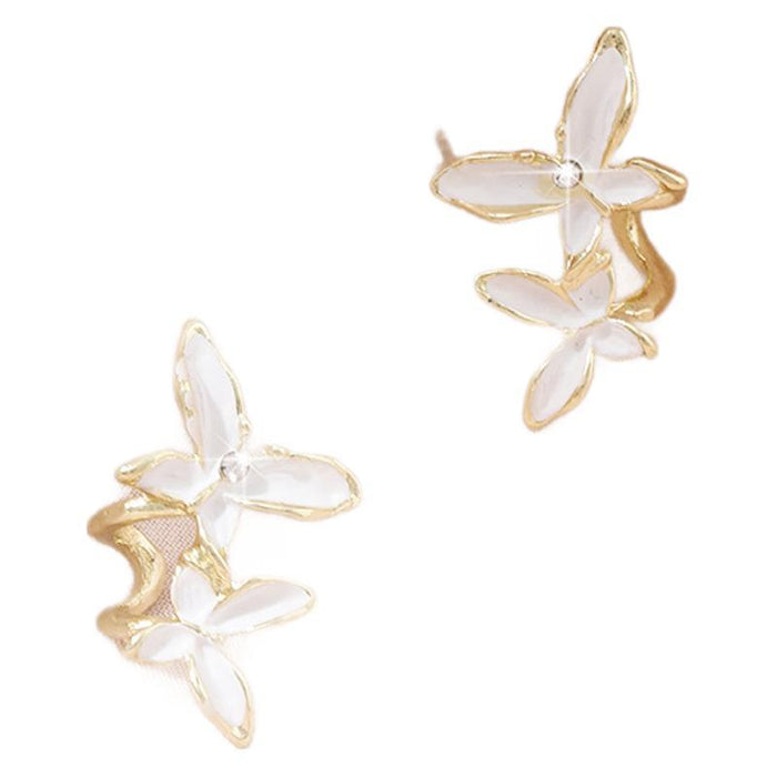Wholesale double butterfly earrings Joker earrings live explosions