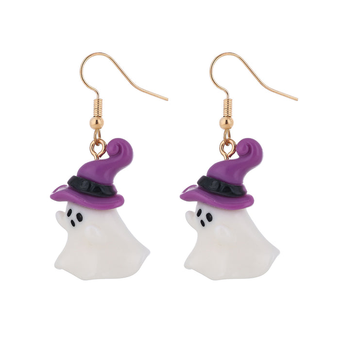 Wholesale  series witch,  pumpkin ghost bat and skull earrings