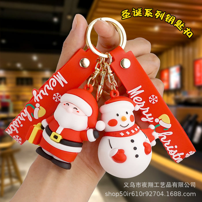 Wholesale  Cartoon  key chain small pendant cute cartoon bag ornaments Christmas