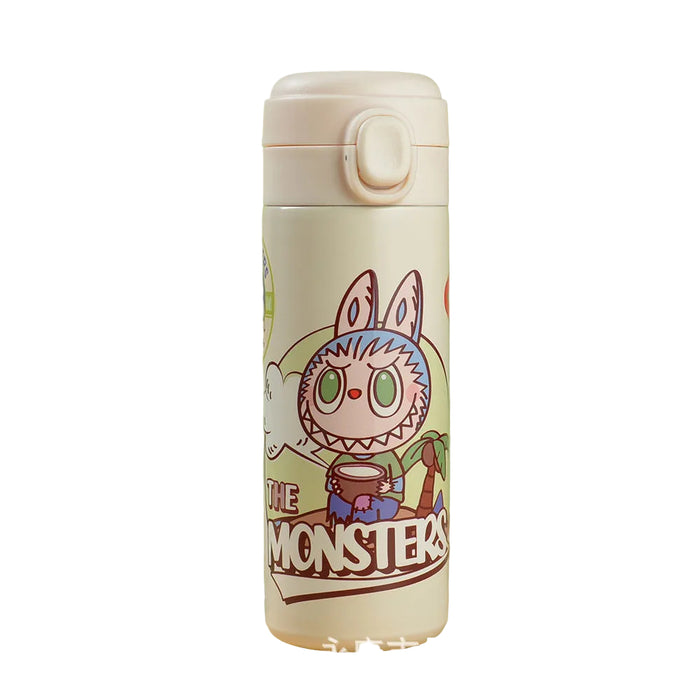 Wholesale Cute cartoon 304 stainless steel children' s thermos cup with pop-up spout