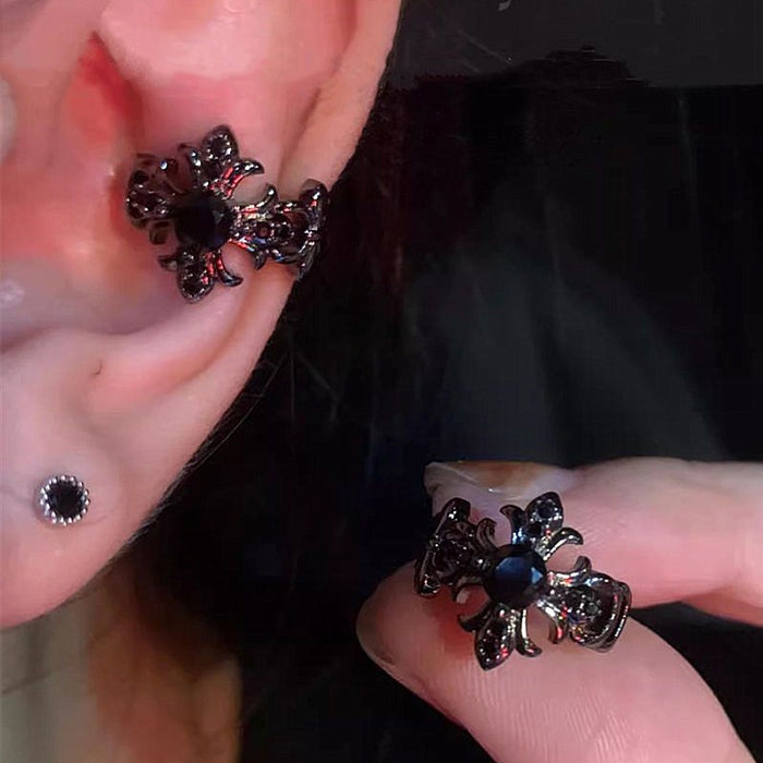 Wholesale Gun Black Cruciferous  Adjustable Ear Clip Niche Design