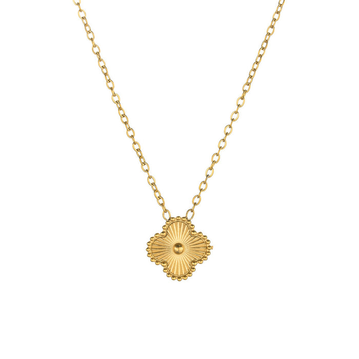 Wholesale 13mm Clover Double sided Laser Stainless Steel Bracelet Light Luxury Jewelry Wholesale