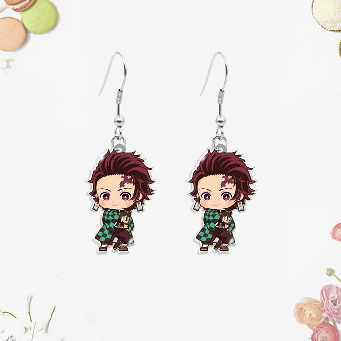 Wholesale Acrylic heat shrink earrings small pendants for teenagers