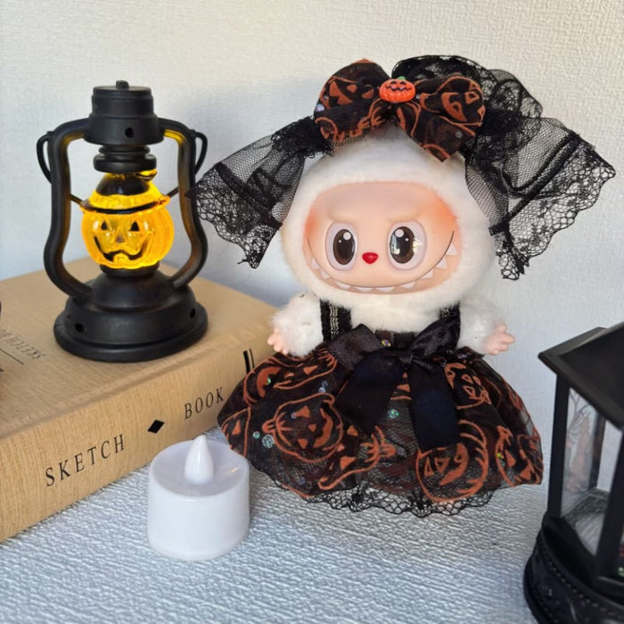 Wholesale Cute  Doll Clothes Set Universal Lace Bow Witch Hat