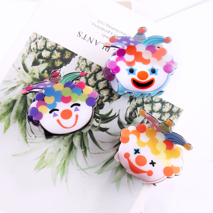 Wholesale Cartoon Clown Color Series Hair Clip Back Head Headwear Cute Hair Clip Grab Clip