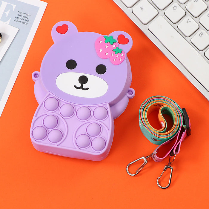 Wholesale Silicone Children' s Crossbody Storage Bag