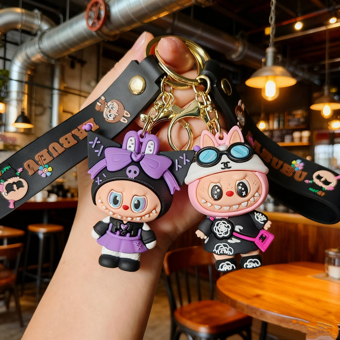 Wholesale Cute cartoon silicone keychain