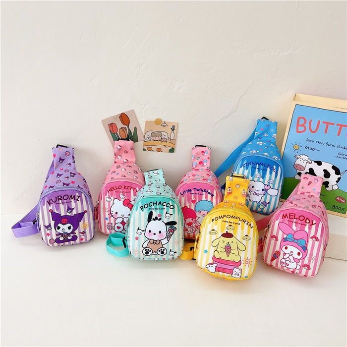 Wholesale Cartoon Children's Chest Bag Boys and Girls Lightweight One-shoulder Crossbody Small Backpack JDC-SD-Yibao001