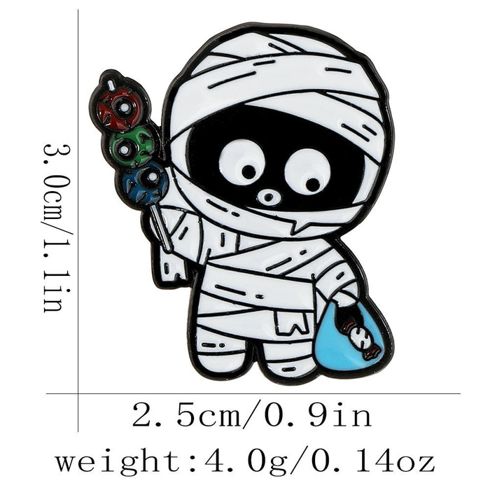 Wholesale Alloy Cartoon Brooch Ghost Skull Pumpkin Pin Fashion Accessory For Resale