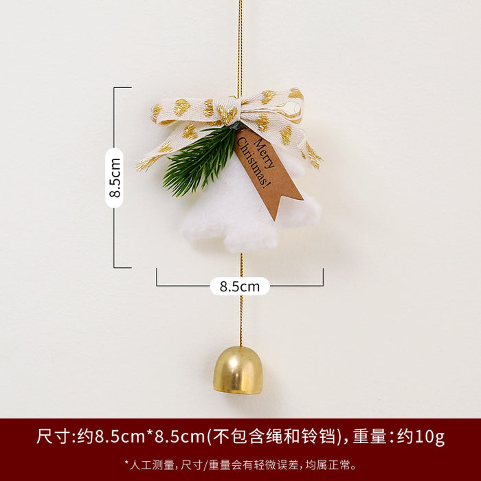 Wholesale Christmas Tree Bell Pendant Hanging Bell Door Bell Hanging Decoration Christmas Car Hanging Wind Bell Gift Christmas Decoration