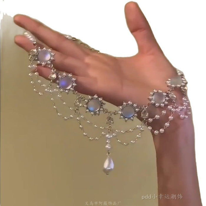 Wholesale Butterfly Beaded Double Layer Choker Necklace Trendy Fairy Jewelry Accessory