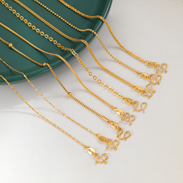 Wholesale M-clasp snake bone chain necklace/ choker,  versatile clavicle titanium steel chain