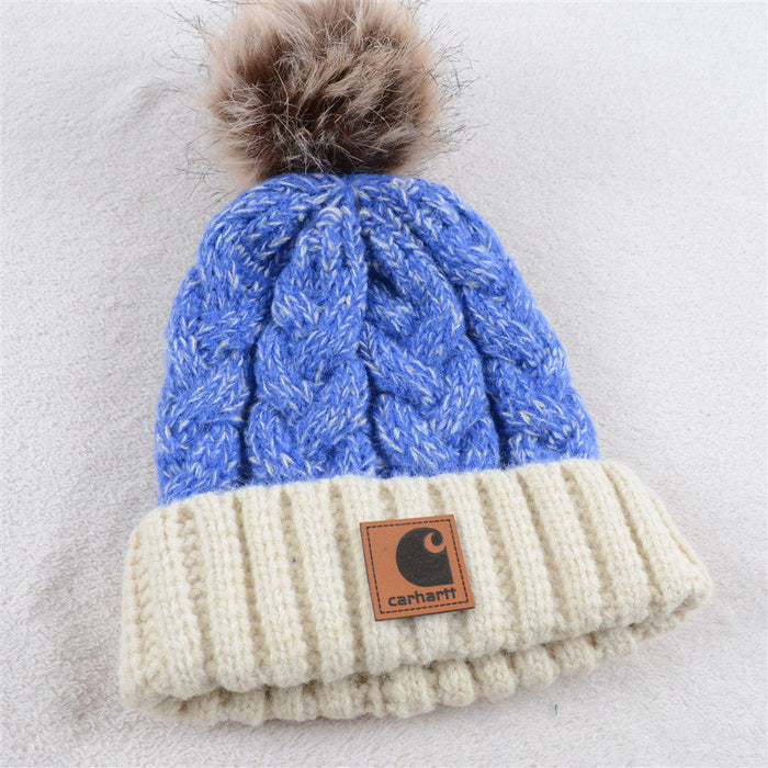 Wholesale Hat Acrylic Thermal Mixed Color Thread Twist Thermal Knitted Hat (F) JDC-FH-KuT014