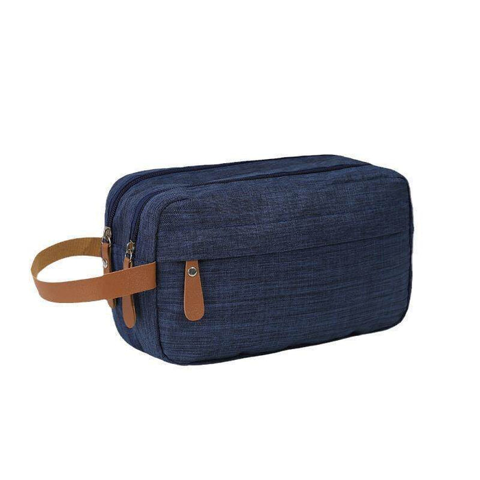 Wholesale Stylish Men S Travel Toiletry Bag Large Capacity Double Layer Portable Oxford Cloth Organizer