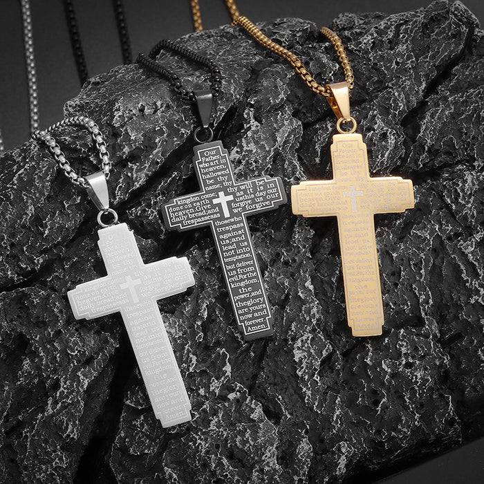 Wholesale Cross Necklace Stainless Steel Pendant