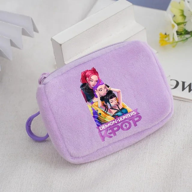 Wholesale KPop Devil Hunter Animal Coin Purse Cute Nylon Portable Wallet Casual Everyday Gift