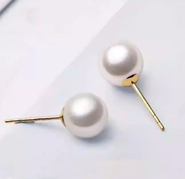 Wholesale  Silver Earrings   Pearl Earrings Shell Bead Earrings Women