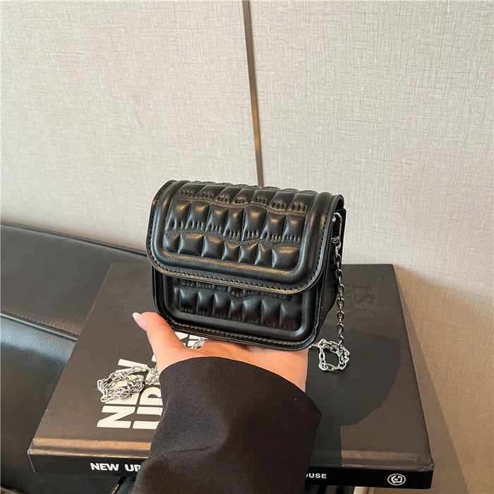 Wholesale Pu Stone Pattern Small Crossbody Bag Chain Strap Urban Simple Daily Casual
