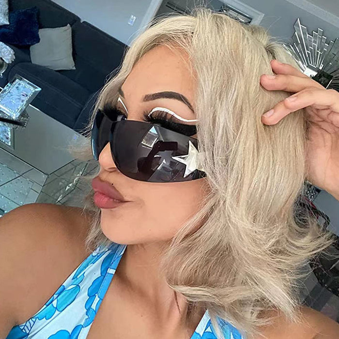 Wholesale Surrounding pentagram sunglasses, fashionable sunglasses