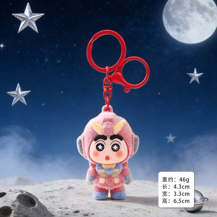 Wholesale Flocking Cartoon Keychain Cute Design Bag Charm Christmas Accessory MOQ≥3